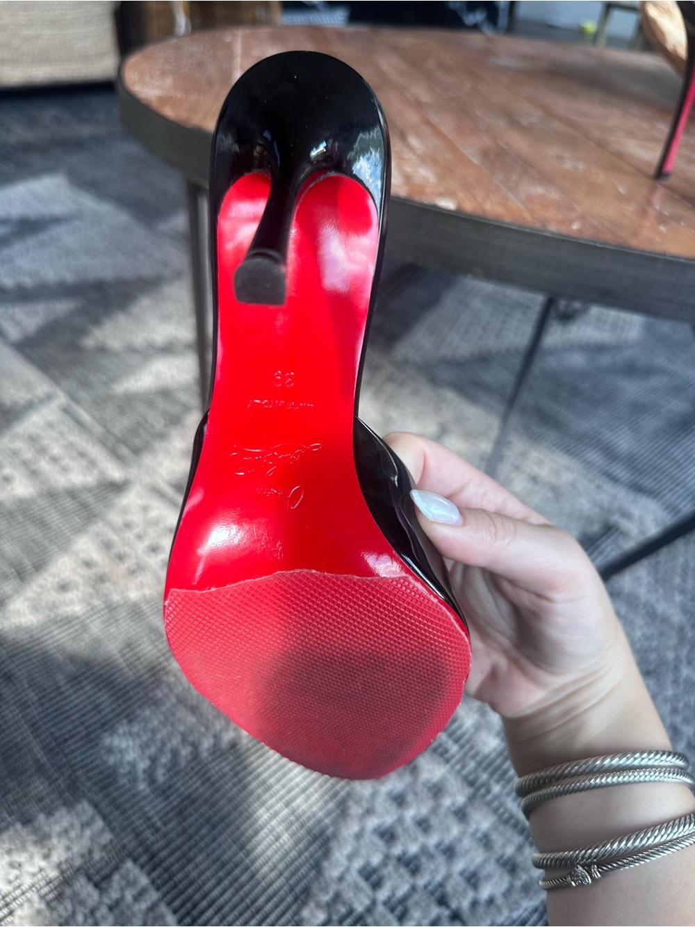 Christian Louboutin Black Patent Me Dolly 100mm - Picture 7 of 10